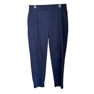 Ministry of Supply Kinetic Slim Pull On Pants Size 12 Navy Stretch Tech Career